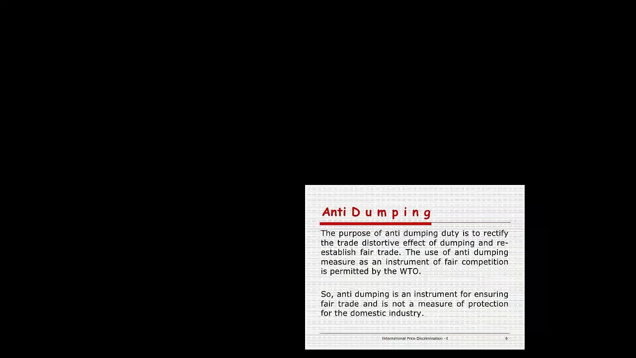 Dailymotion Anti dumping Law